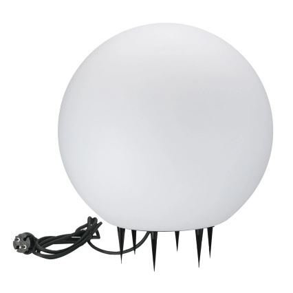 Lampada da esterno ARGENTO 1xE27/15W/230V diametro 40 cm IP65 bianco