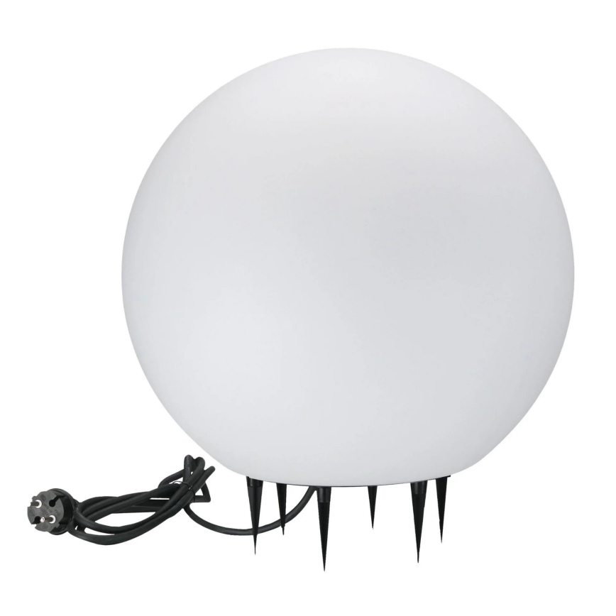 Lampada da esterno ARGENTO 1xE27/15W/230V diametro 40 cm IP65 bianco