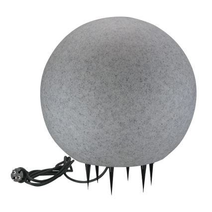 Lampada da esterno ARGENTO 1xE27/15W/230V diametro 40 cm IP65 grigio