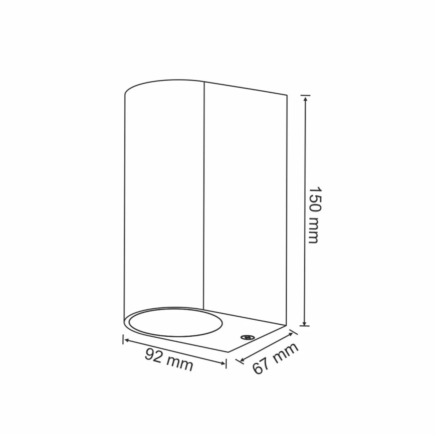 Lampada da esterno BOSTON 2xGU10/35W/230V