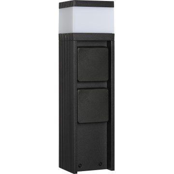 Lampada da esterno con 2 prese VESPER 1xG9/5W/230V IP54 30 cm nera