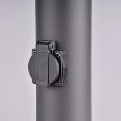 Lampada da esterno con presa DALLAS 1xE27/12W/230V IP44 antracite