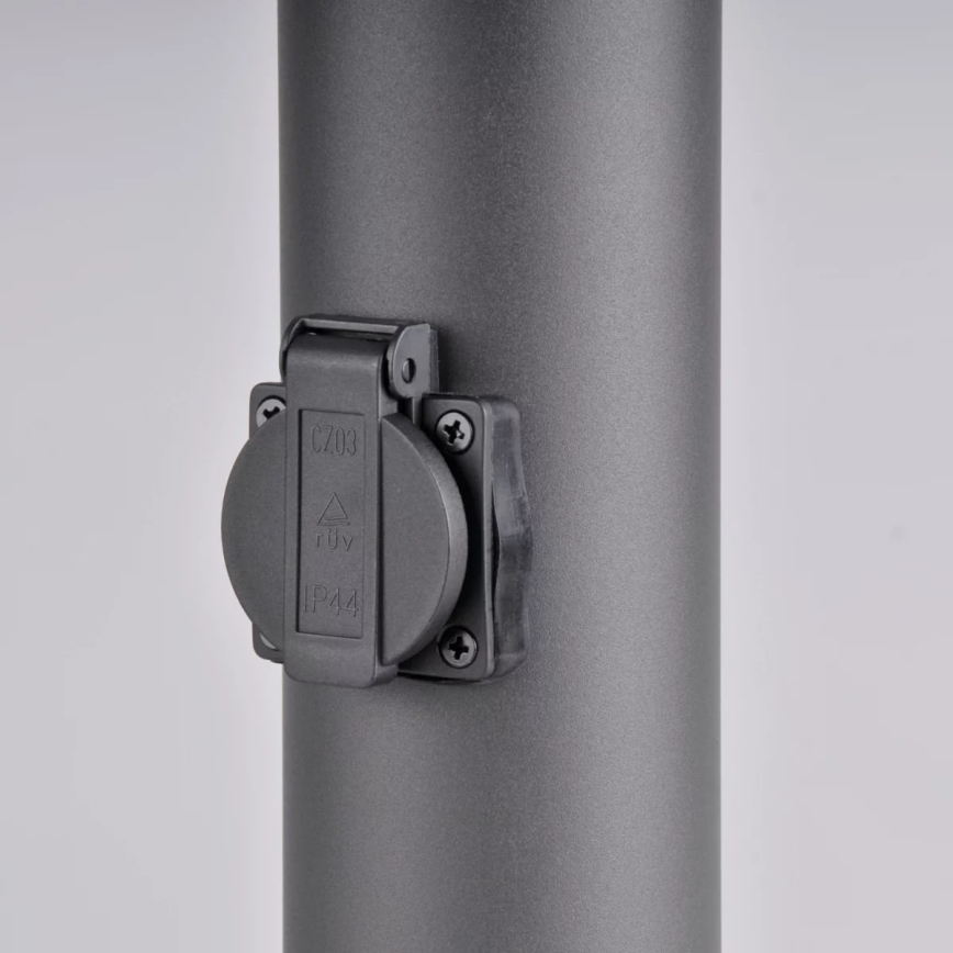 Lampada da esterno con presa DALLAS 1xE27/12W/230V IP44 antracite