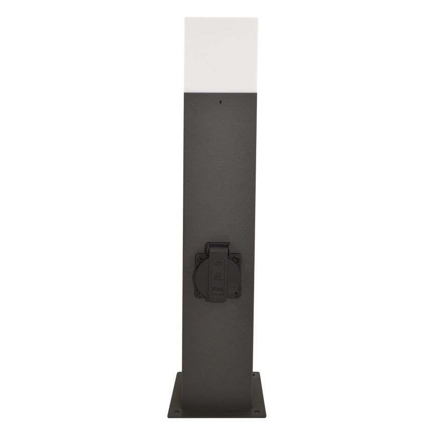 Lampada da esterno con presa NEW YORK 1xE27/12W/230V IP44 44 cm grafite