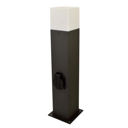 Lampada da esterno con presa NEW YORK 1xE27/12W/230V IP44 44 cm grafite