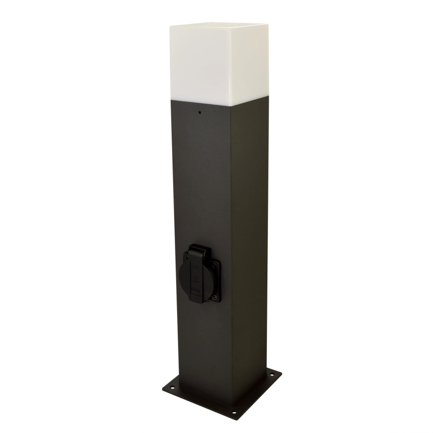 Lampada da esterno con presa NEW YORK 1xE27/12W/230V IP44 44 cm grafite