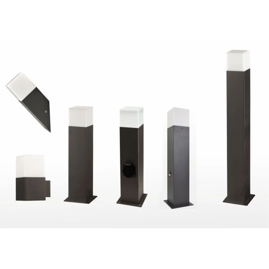 Lampada da esterno con presa NEW YORK 1xE27/12W/230V IP44 44 cm grafite