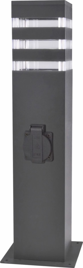 Lampada da esterno con presa TEKSAS 1xE27/20W/230V 44 cm IP44 nero