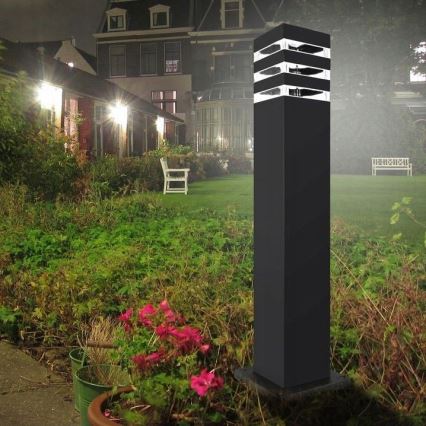 Lampada da esterno con sensore TEKSAS 1xE27/12W/230V IP44 44 cm antracite