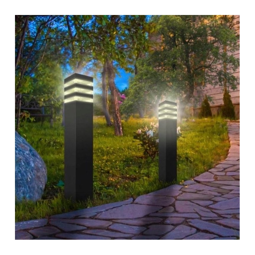 Lampada da esterno con sensore TEKSAS 1xE27/12W/230V IP44 44 cm antracite