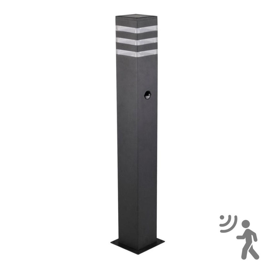 Lampada da esterno con sensore TEKSAS 1xE27/12W/230V IP44 74 cm antracite