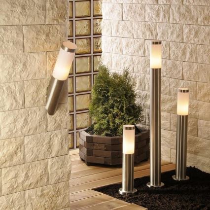 Lampada da esterno LED RGBW dimmerabile LIVIA 1xE27/6,5W/230V 2700-6500K Wi-Fi 100 cm IP44 argento