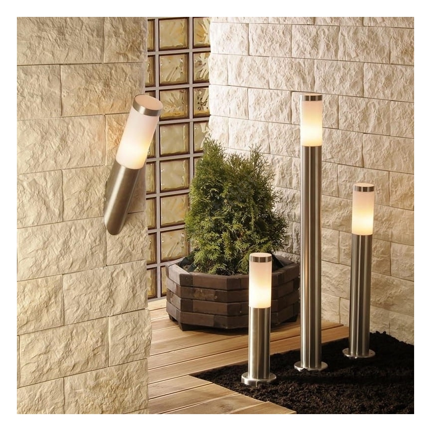 Lampada da esterno LED RGBW dimmerabile LIVIA 1xE27/6,5W/230V 2700-6500K Wi-Fi 100 cm IP44 argento