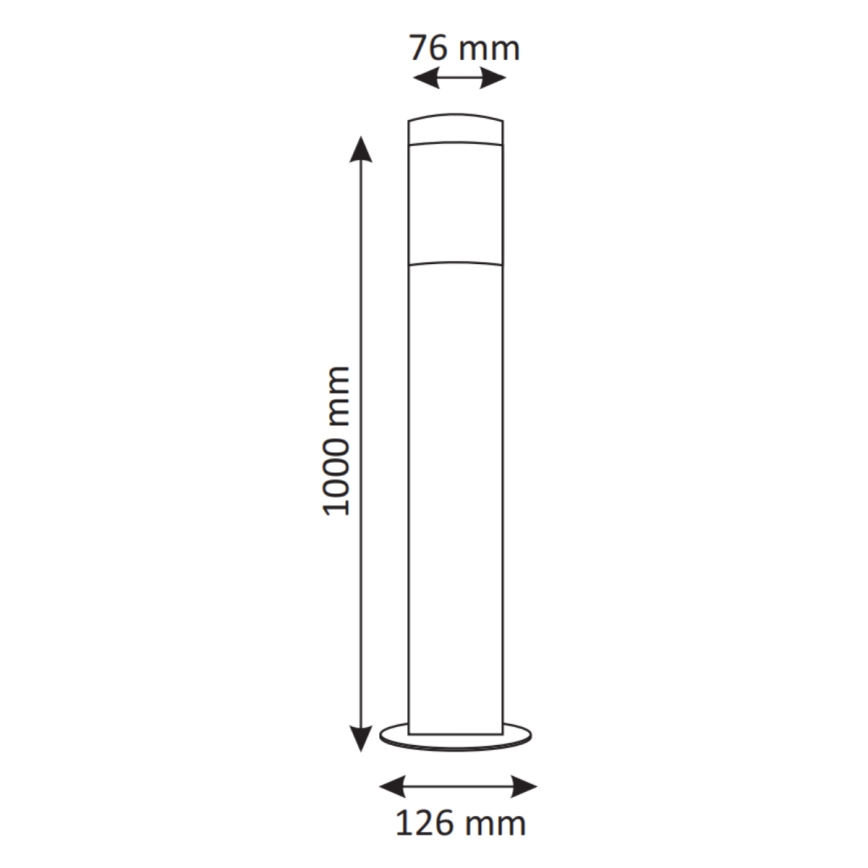 Lampada da esterno LED RGBW dimmerabile LIVIA 1xE27/6,5W/230V 2700-6500K Wi-Fi 100 cm IP44 argento