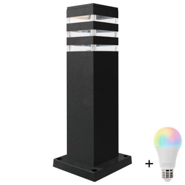 Lampada da esterno dimmerabile LED RGBW TEKSAS 1xE27/9W/230V 2700-6500K Wi-Fi 44 cm IP44 antracite