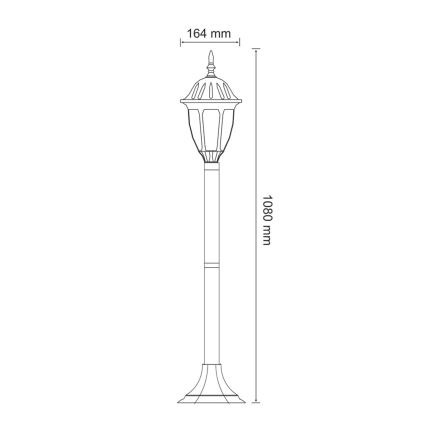 Lampada da esterno FLORENCJA 1xE27/20W/230V