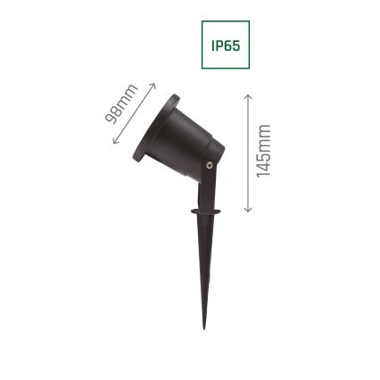 Lampada da esterno FLORI 1xGU10/6W/230V IP65