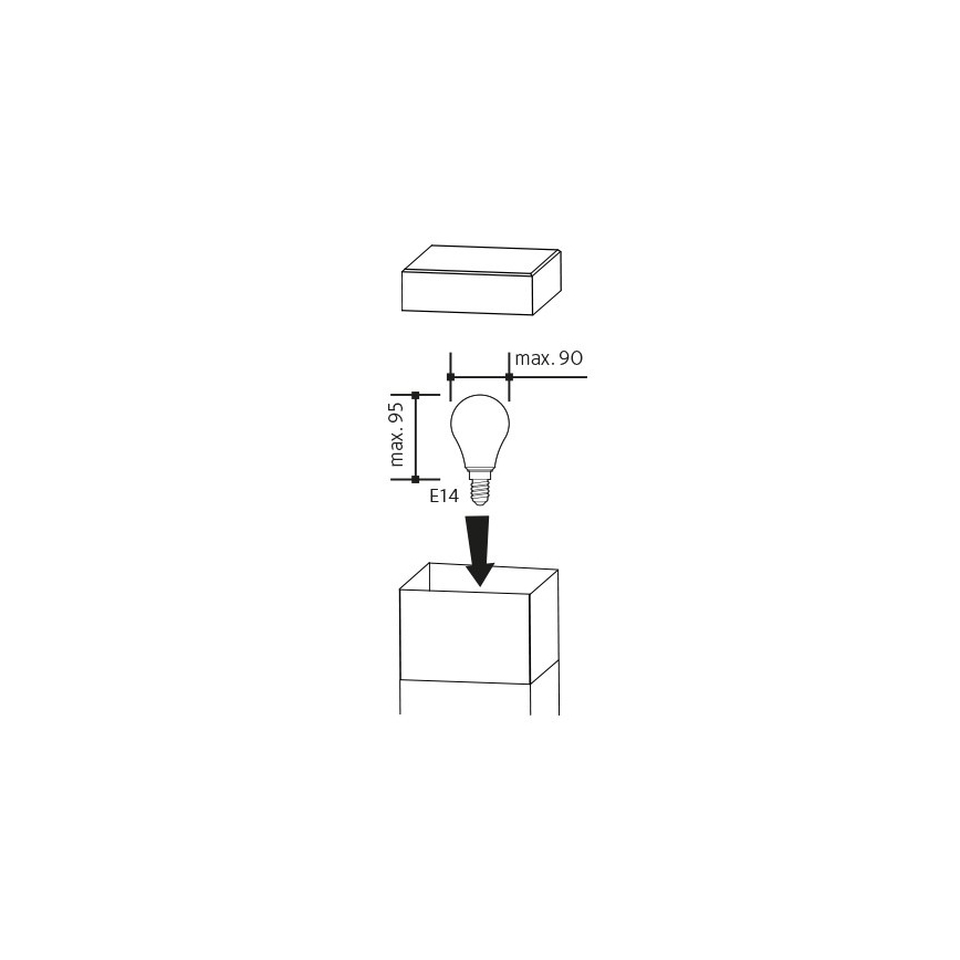 Lampada da esterno GARD 1xE14/60W/230V IP44