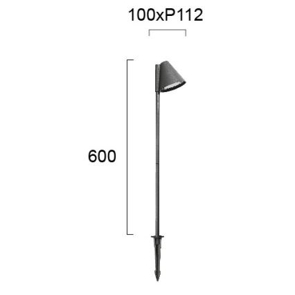Lampada da esterno GILBERT 1xGU10/20W/230V IP65 antracite