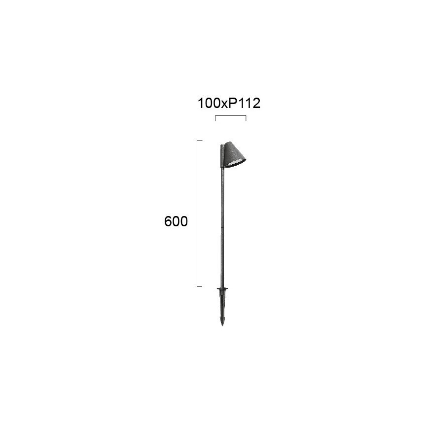 Lampada da esterno GILBERT 1xGU10/20W/230V IP65 antracite