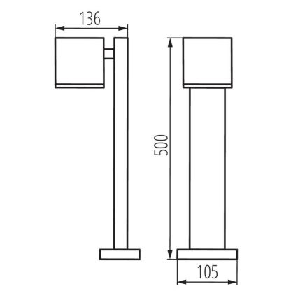 Lampada da esterno GORI 1xGU10/35W/230V IP44