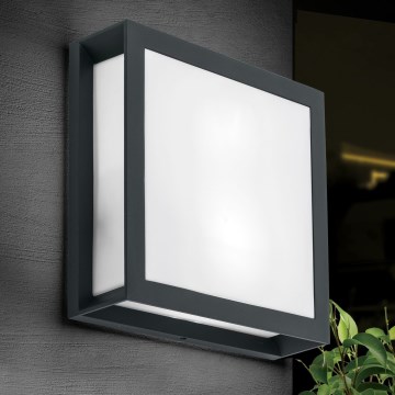Lampada da esterno HENRY 2xE27/15W/230V 26x26 cm IP44 antracite
