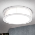 Lampada da esterno HENRY 2xE27/15W/230V Ø 30 cm IP44 bianca