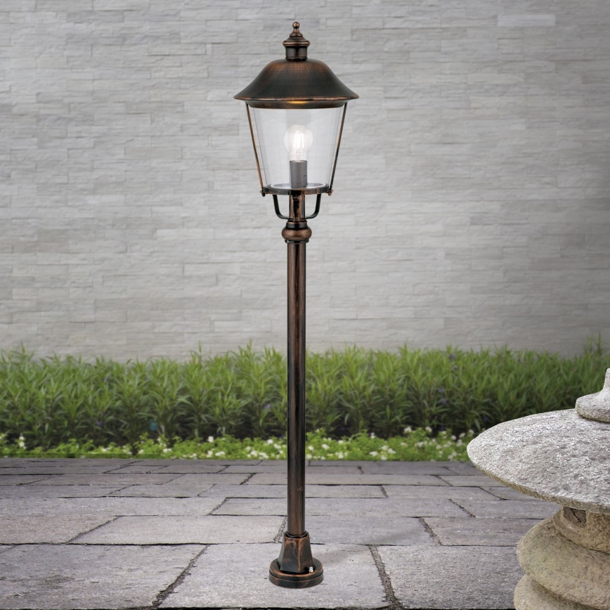 Lampada da esterno KENZO 1xE27/100W/230V IP44 bronzo/patina