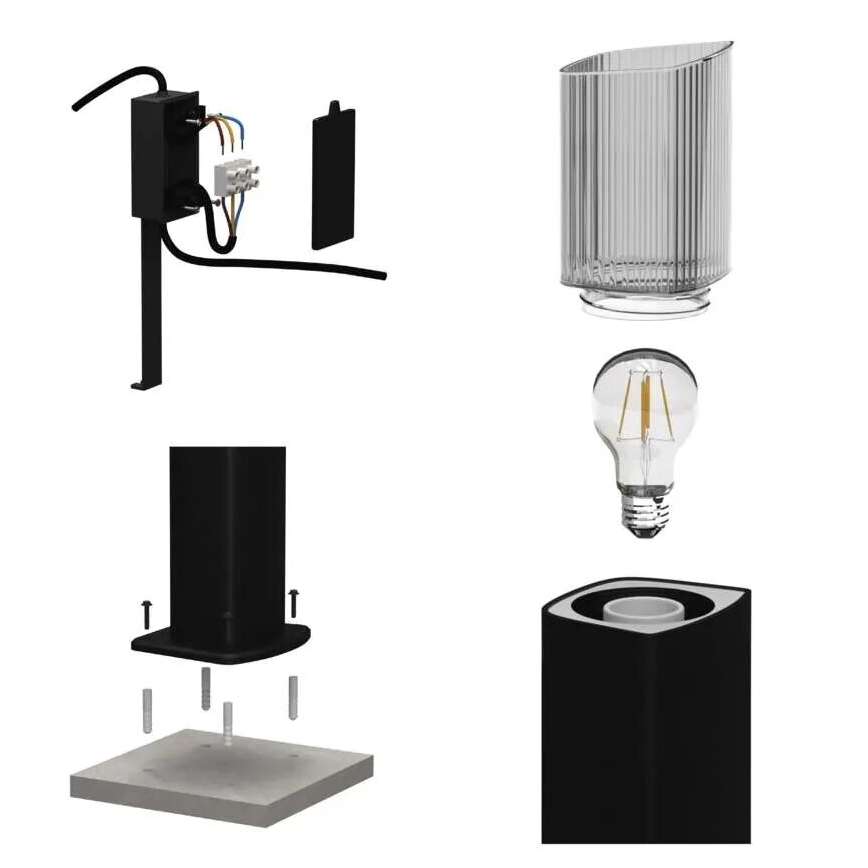 Lampada da esterno LANA 1xE27/25W/230V IP54 45 cm