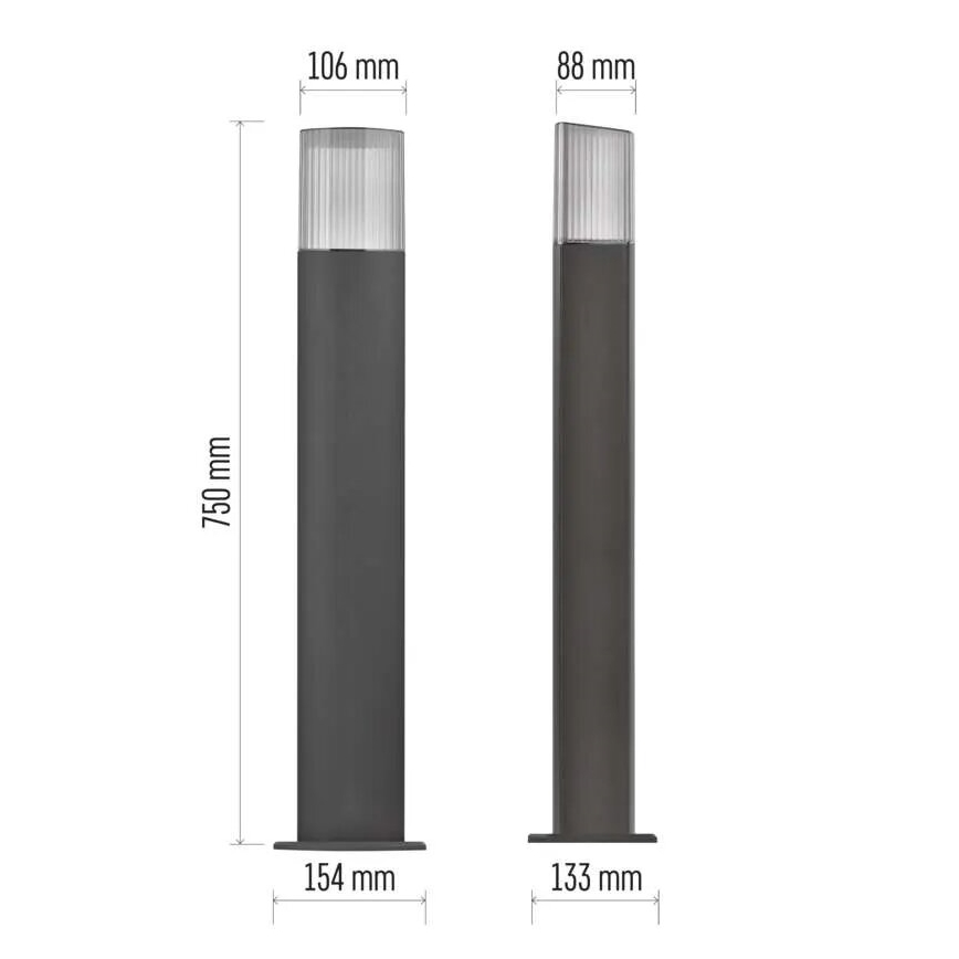 Lampada da esterno LANA 1xE27/25W/230V IP54 75 cm