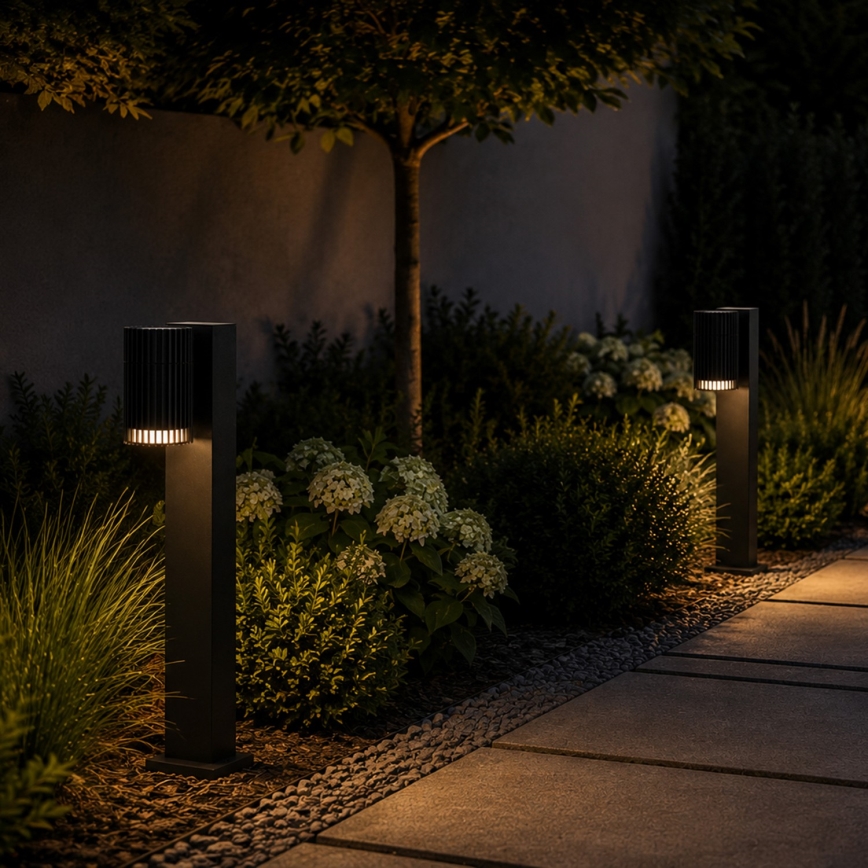 Lampada da esterno LANTHEA 1xGU10/11W/230V IP44 50 cm nera
