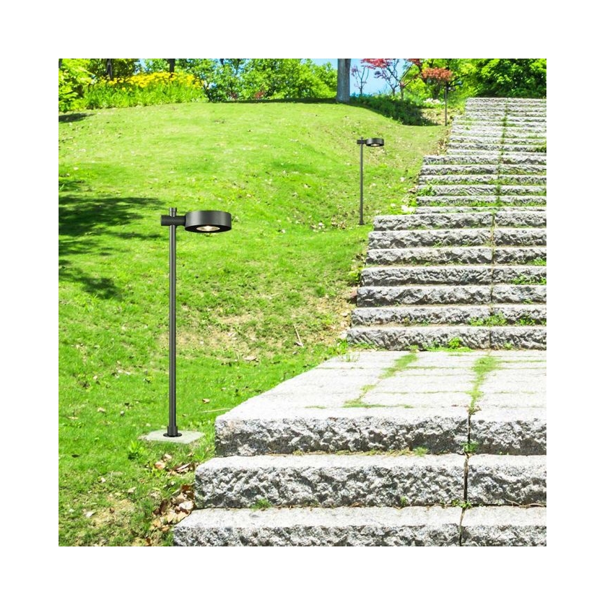 Lampada da esterno LED 7W/230V 3000K IP65 nera 102 cm