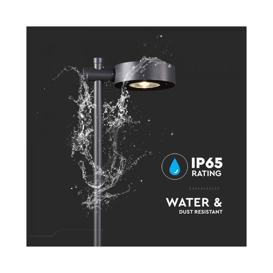 Lampada da esterno LED/7W/230V 3000K IP65 nera