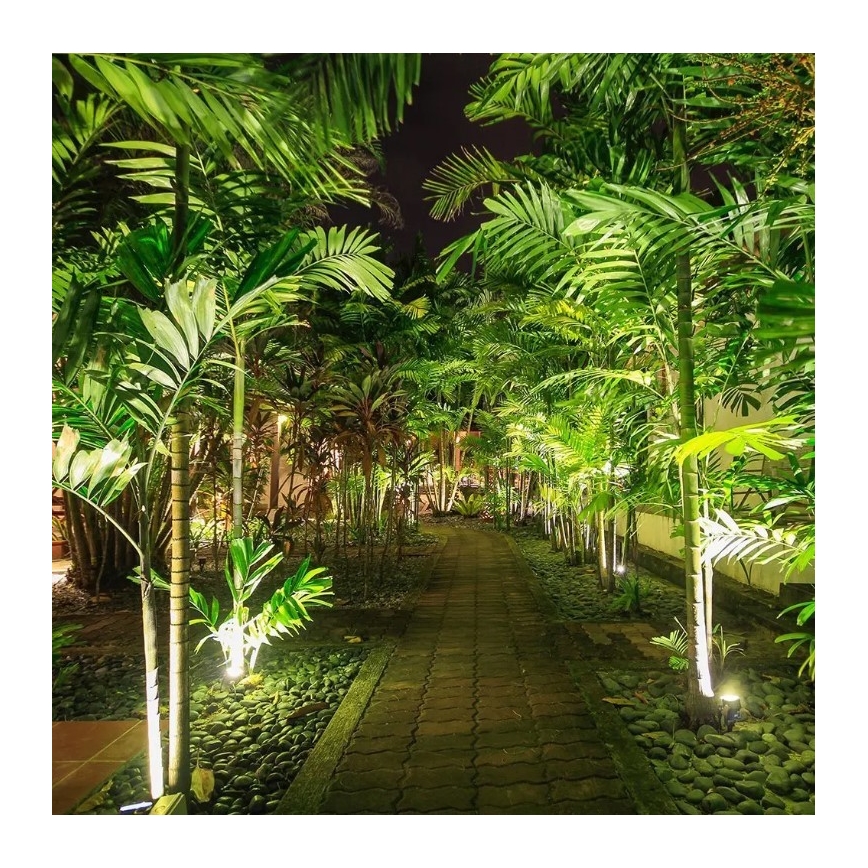 Lampada da esterno LED LED/12W/230V 3000K nero IP65