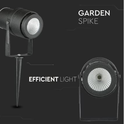 Lampada da esterno LED LED/12W/230V 3000K nero IP65