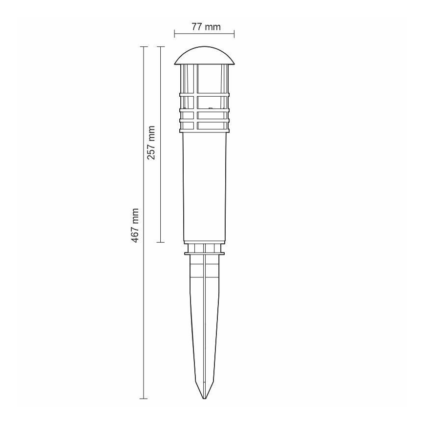 Lampada da esterno LED LED/3W/230V 2800K IP65