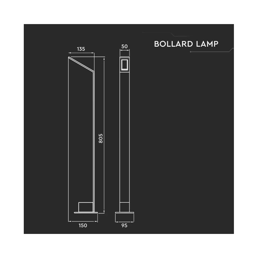 Lampada da esterno LED LED/6W/230V IP65 antracite