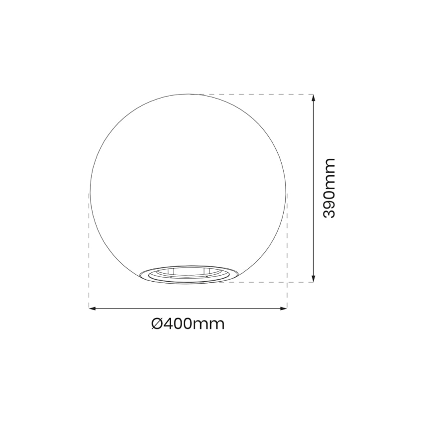 LED RGBW dimmerabile lampada da esterno GLOBO 1xE27/12W/230V 2700-6500K diam. 40 cm IP44 Wi-Fi