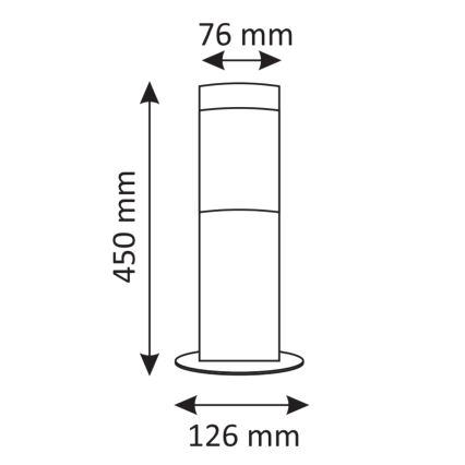 Lampada da esterno LED RGBW dimmerabile OSLO 1xE27/6,5W/230V 2700-6500K Wi-Fi 45 cm IP44 antracite
