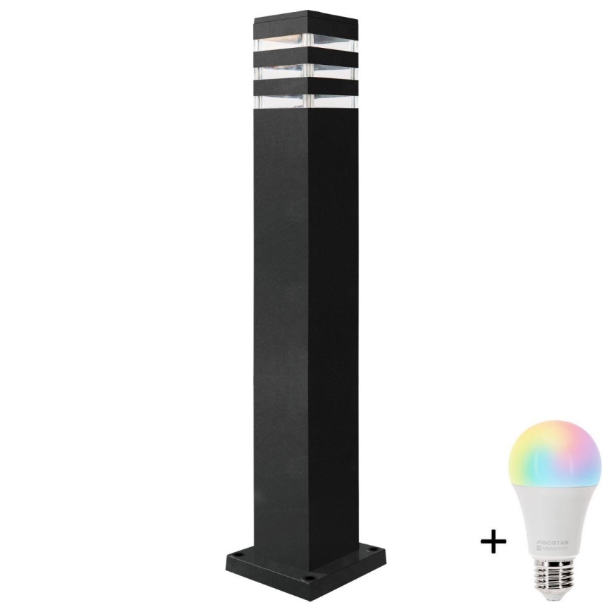 Lampada da esterno LED RGBW dimmerabile TEKSAS 1xE27/12W/230V 2700-6500K Wi‑Fi 74 cm IP44 antracite