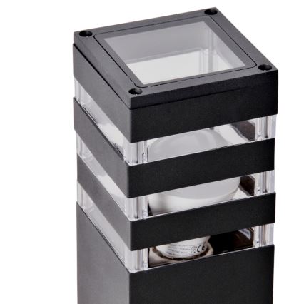 Lampada da esterno dimmerabile LED RGBW TEKSAS 1xE27/9W/230V 2700-6500K Wi-Fi 44 cm IP44 antracite
