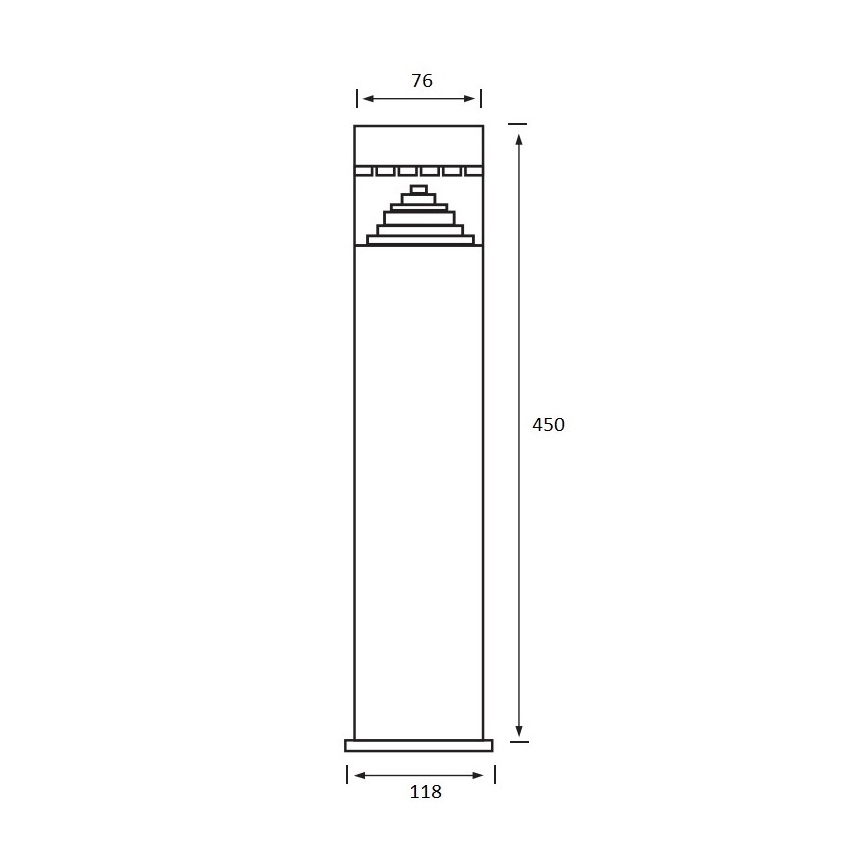 Greenlux - Lampada da esterno LED 1xLED/6W/230V IP44