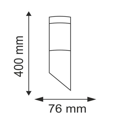 Lampada da esterno LIVIA 1xE27/10W/230V IP44