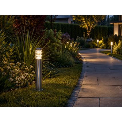 Lampada da esterno LULA 1xE27/60W/230V 45 cm IP44 cromo satinato