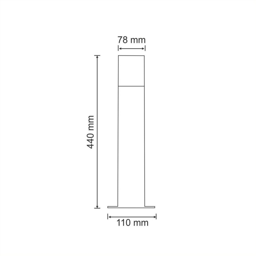 Lampada da esterno NEW YORK 1xE27/12W/230V IP44 44 cm antracite