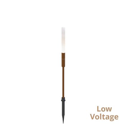 Lampada da esterno STICK LED, 1,5W/24V, IP65, marrone
