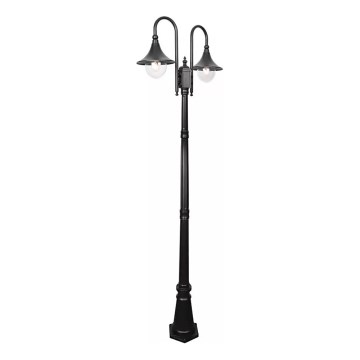 Lampada da esterno TALEZ 2xE27/15W/230V IP44 nero