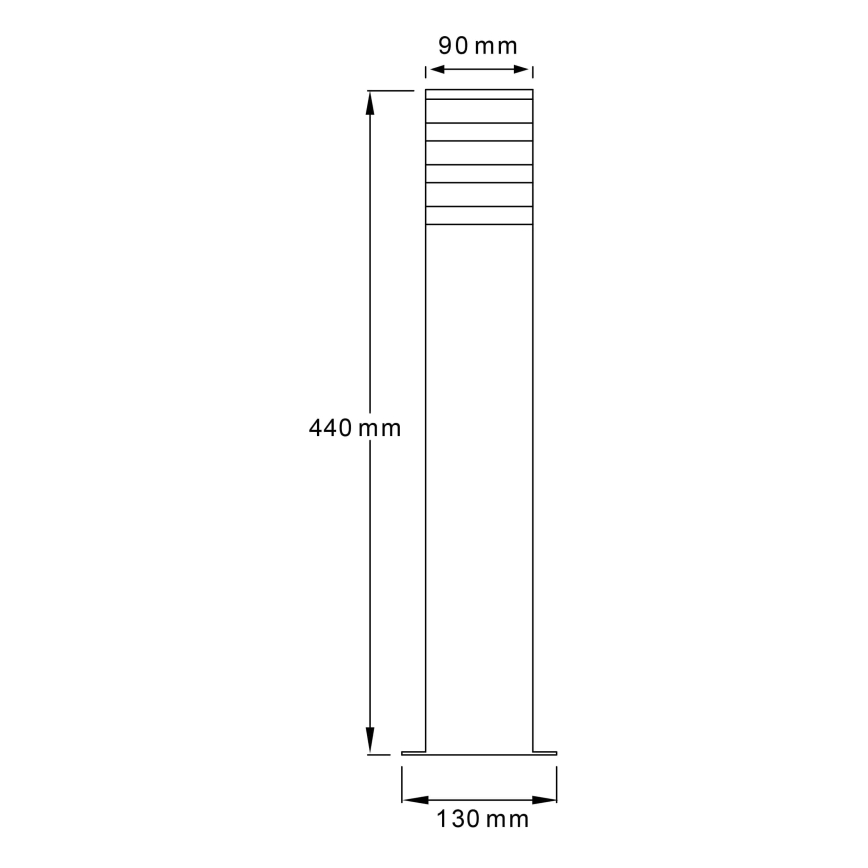 Lampada da esterno TEKSAS 1xE27/12W/230V IP44 44 cm antracite