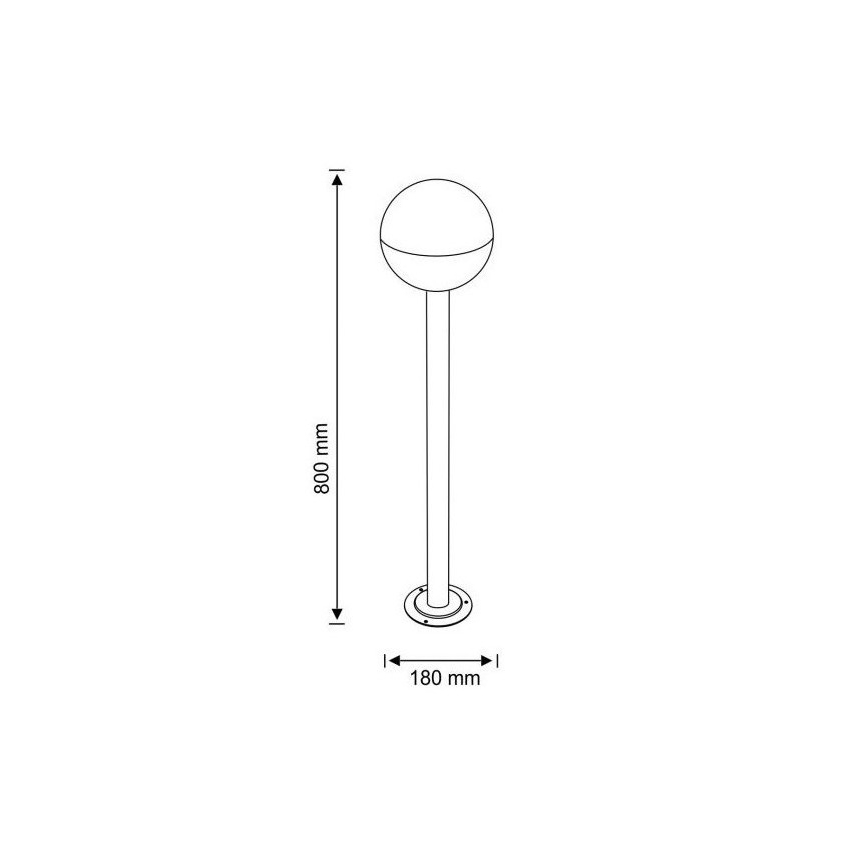Lampada da esterno ULSA 1xE27/12W/230V IP44 80 cm