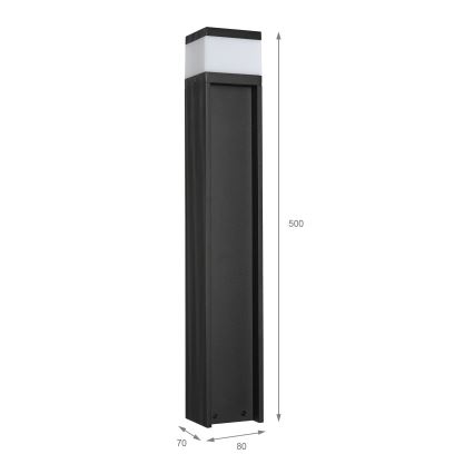 Lampada da esterno VESPER 1xG9/5W/230V IP44 50 cm nera
